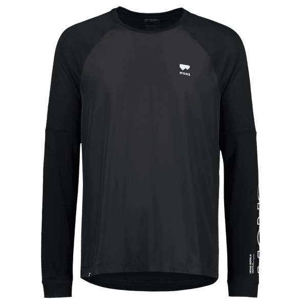 Tričko dlhý rukáv Mons Royale Tarn Merino Shift Wind Jersey Men Black