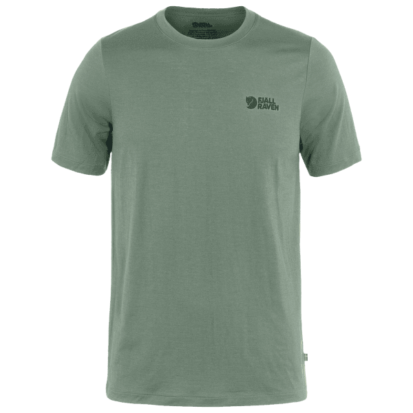 Tričko krátky rukáv Fjällräven Abisko Wool Logo SS Men Patina Green