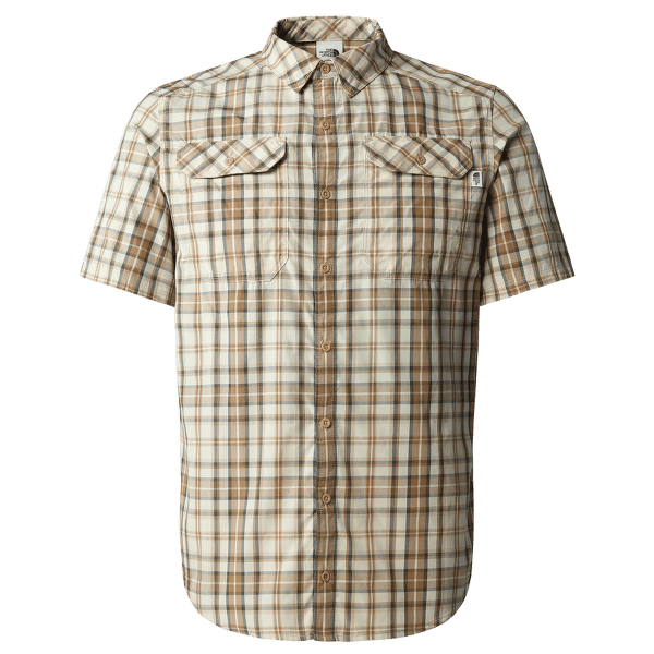 Košeľa krátky rukáv The North Face S/S Pine Knot Shirt Men Khaki Stone Plaid