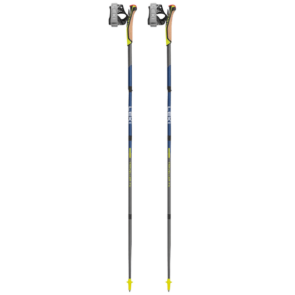 Palice Leki Traveller FX.One Carbon silvergray-midnightblue dark metallic-neonyellow