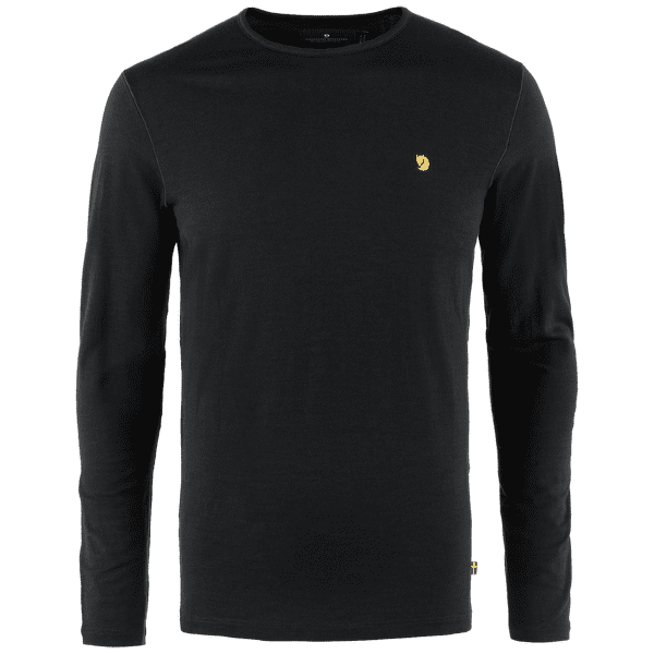 Tričko dlhý rukáv Fjällräven Bergtagen Thinwool LS Men Black