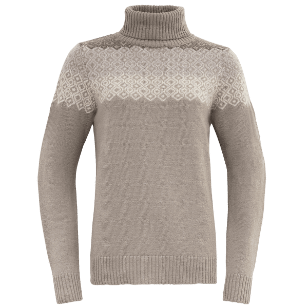 Sveter Devold Syvde Wool High Neck Women 684A STONE