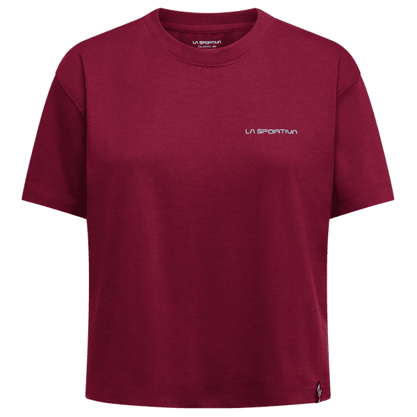 Tričko krátky rukáv La Sportiva TRILOGY CROP T-SHIRT Women Redwood/Limestone