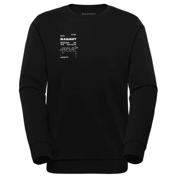 Mikina Mammut MAMMUT CORE ML CREW NECK MEN VERT black 0001