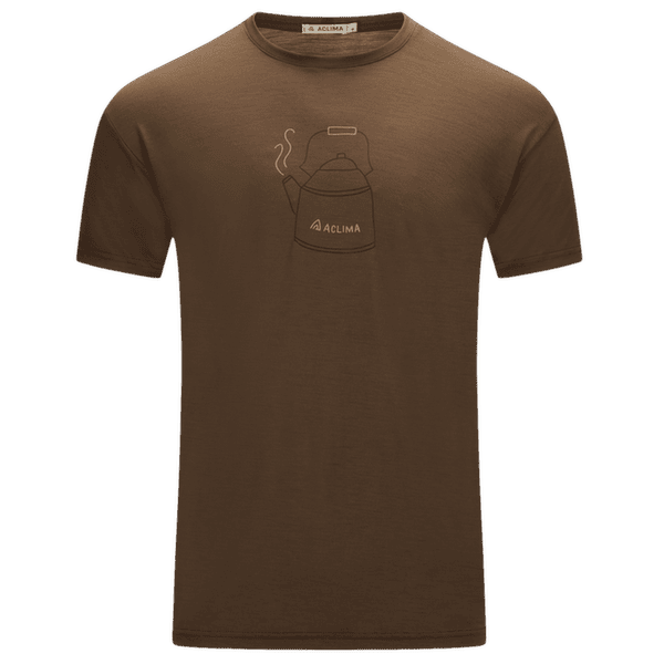 Tričko krátky rukáv Aclima LightWool 140 Classic Tee Kettle Men Dark Earth