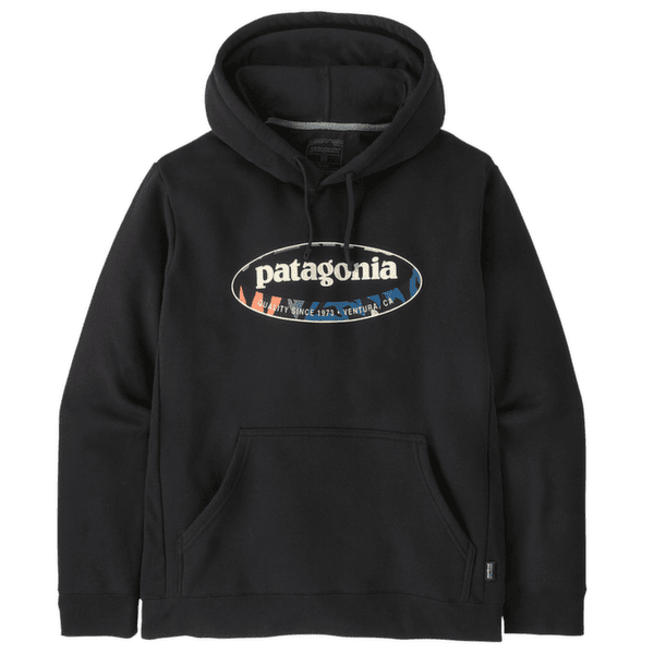 Mikina Patagonia ’95 Oval Logo Uprisal Hoody Men Black: Kaleido