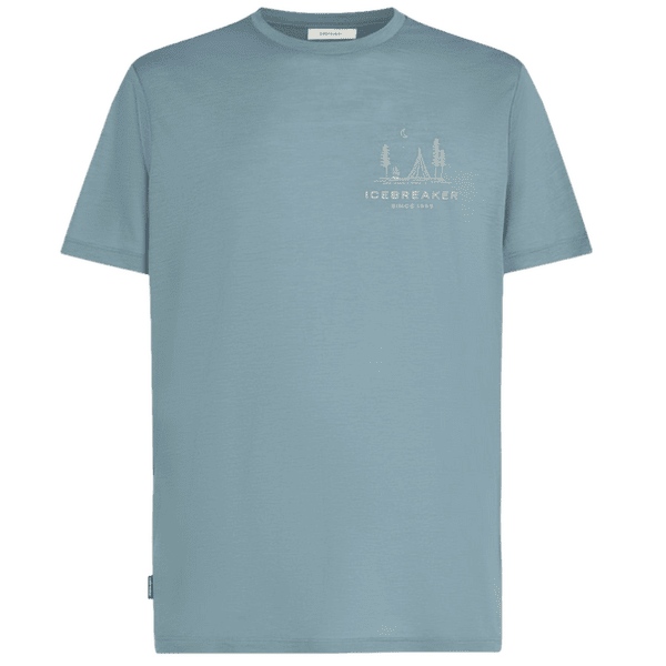Tričko krátky rukáv Icebreaker Merino 150 Tech Lite SS Tee IB Wordmark Men FLINT BLUE