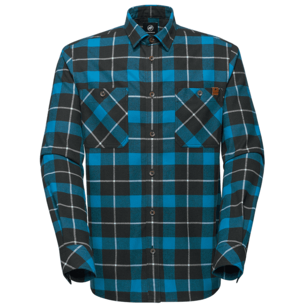 Košeľa dlhý rukáv Mammut Alvra Longsleeve Shirt Men black-glacier blue