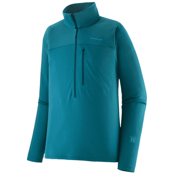 Pulóver Patagonia R1 ULTRALIGHT 1/2 ZIP Men Glacial Blue