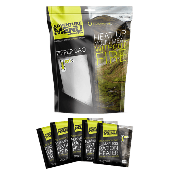 Ohrievač Adventure Menu 5x Samoohřevná kapsle 50 g + Zipper Bag