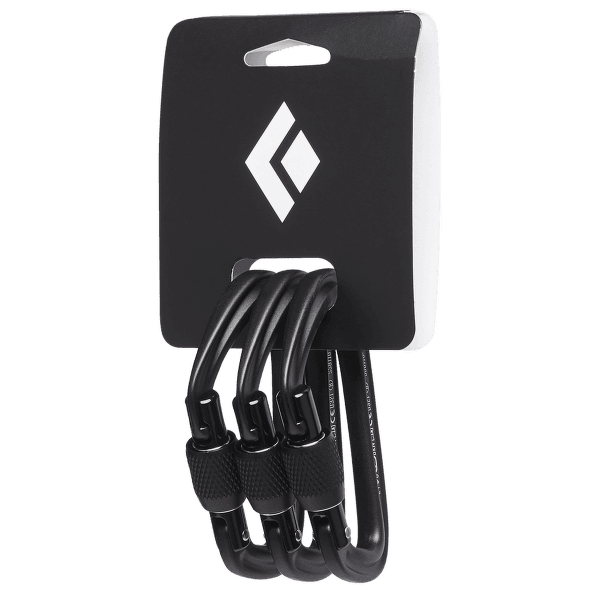Karabína Black Diamond HOTFORGE SCREWGATE 3 PACK Black