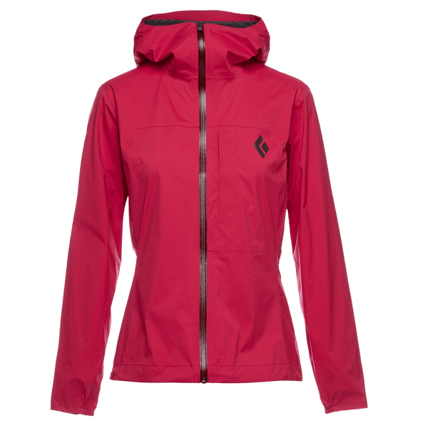 Bunda Black Diamond Fineline Stretch Rain Shell Women Pomegranate