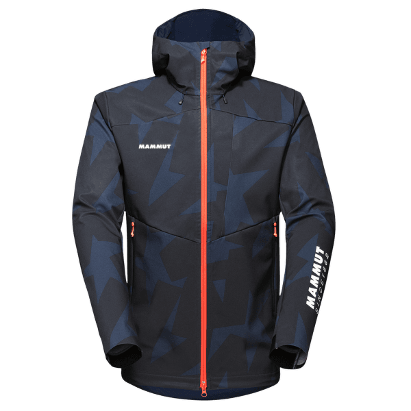 Bunda Mammut 160 Years SO Hooded Jacket Men marine-black AOP