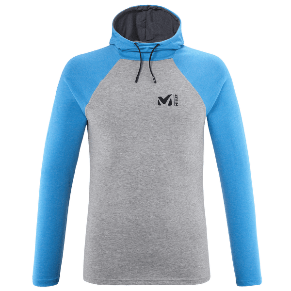 Mikina Millet Red Wall Light Hoodie Men H GREY/METHYL BLUE