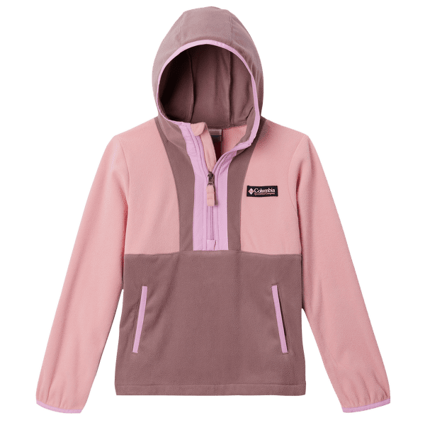 Anorak Columbia Back Bowl Lite Half Zip Hoodie Salmon Rose, Fig, Cosmos 680