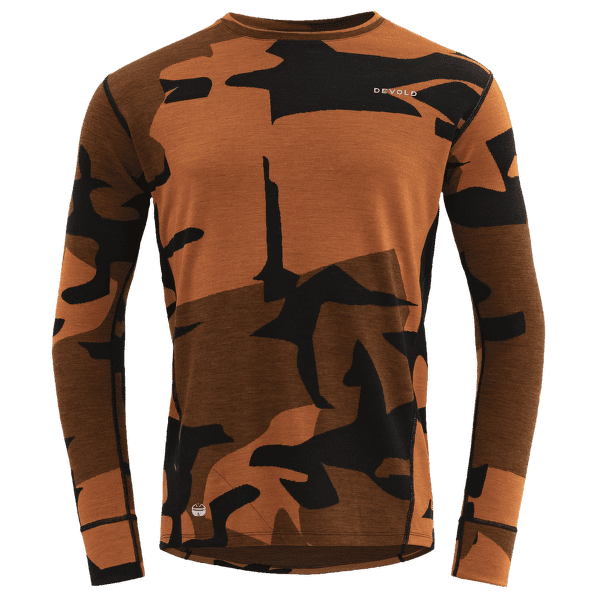 Tričko dlhý rukáv Devold Klovstien Merino Shirt Men 130A FLAME