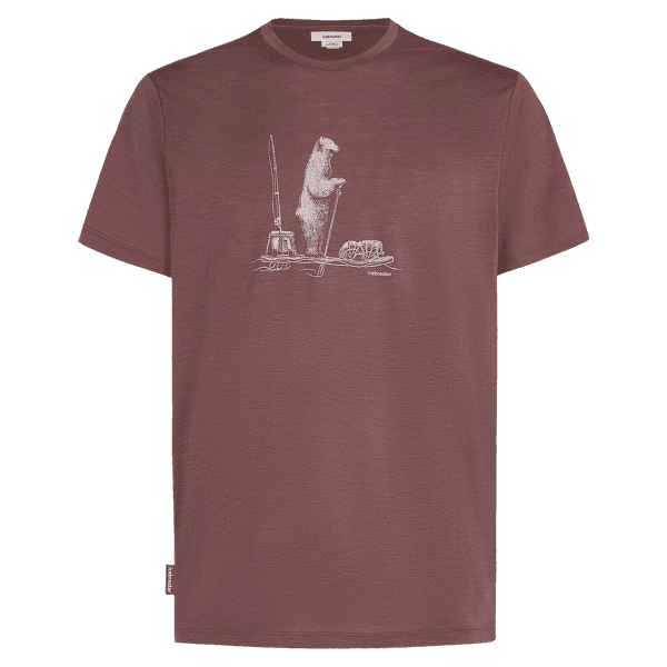 Tričko krátky rukáv Icebreaker Merino 150 Tech Lite SS Tee Polar Paddle Men CAROB