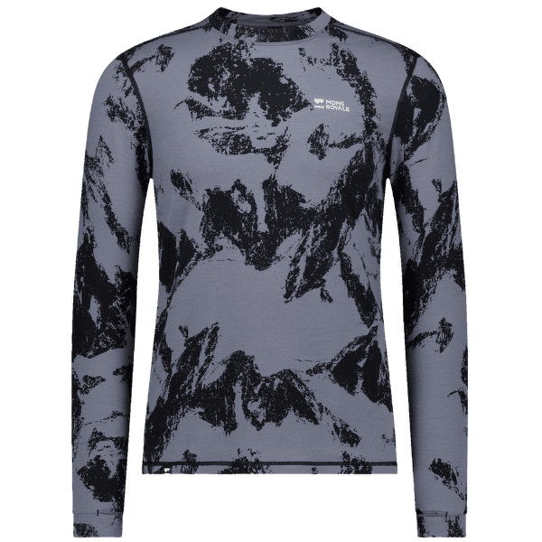 Tričko dlhý rukáv Mons Royale Cascade Merino Flex 200 LS Mtn Pixel Grey