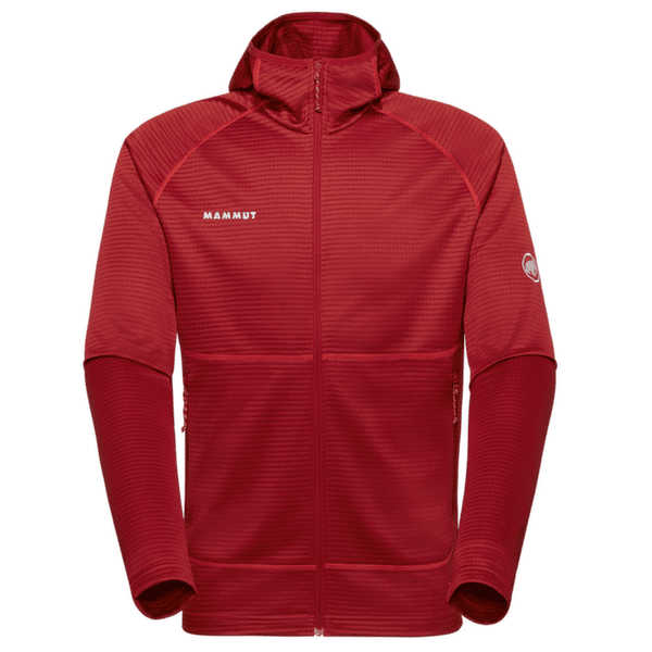 Mikina Mammut CRAG ML HOODED JACKET MEN 3818 dark mammut red
