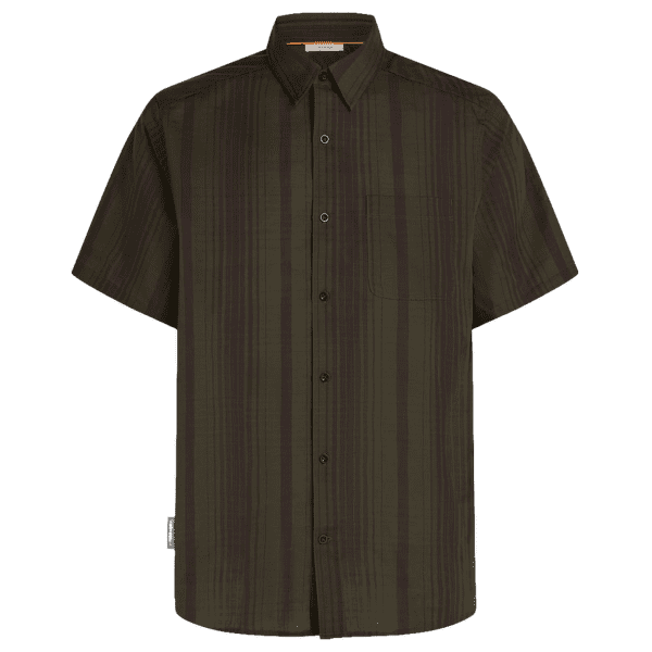 Košeľa krátky rukáv Icebreaker Merino 125 Cool-Lite™ Steveston SS Shirt Plaid Men DK LODEN/BITTERSWEET/P