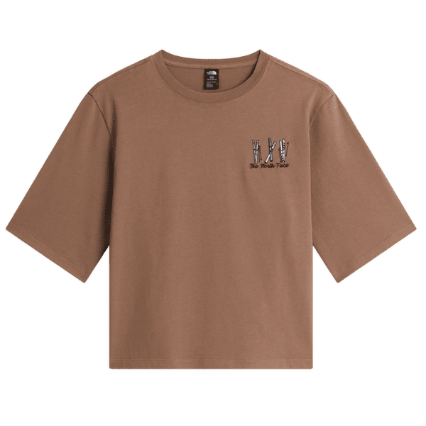 Tričko krátky rukáv The North Face SKI EMBROIDERED BOXY SHORT SLEEVE TEE-GRAPHIC WOMEN 2H9 GARNET
