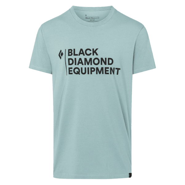 Tričko krátky rukáv Black Diamond Stacked Logo Tee Men Blue Ash