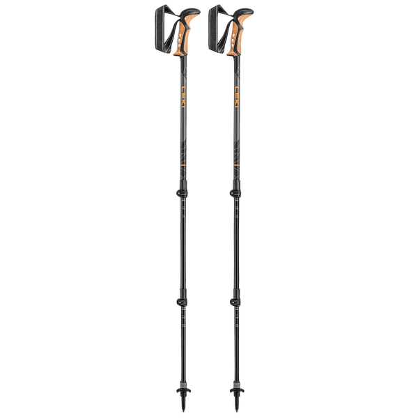 Palice Leki Khumbu AS dark anthracite-orange-black