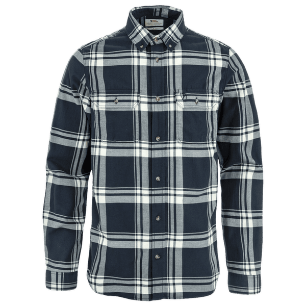 Košeľa dlhý rukáv Fjällräven ÖVIK LITE FLANNEL SHIRT MEN Dark Navy-Chalk White