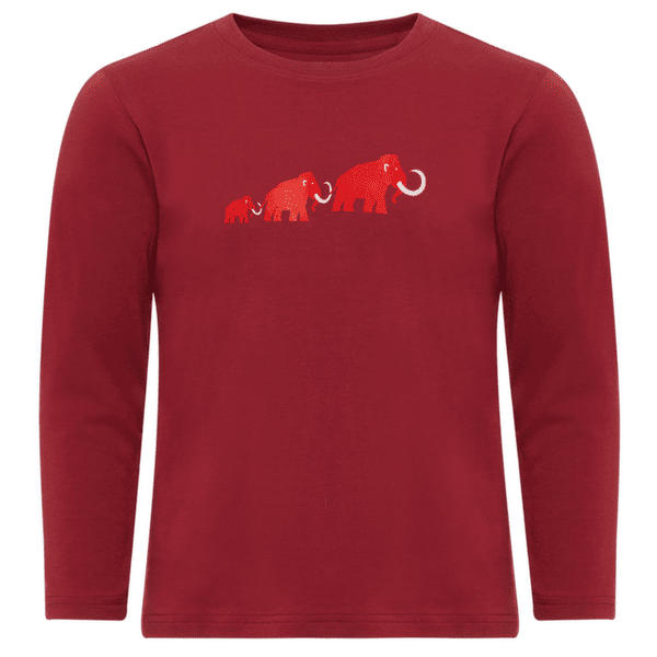 Tričko dlhý rukáv Mammut MAMMUT CORE LONGSLEEVE KIDS LOGO 3818 dark mammut red