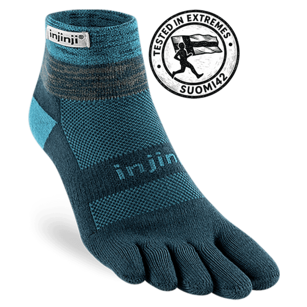 Ponožky Injinji Trail Midweight Mini Crew Xtralife MIDNIGHT