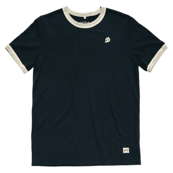 Tričko krátky rukáv Devold Archive Ringer Tee 284C INK/OFFWHITE