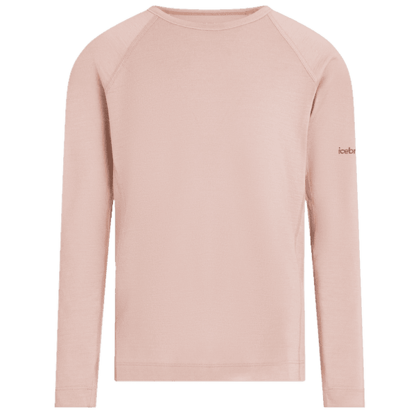 Tričko dlhý rukáv Icebreaker Oasis LS Crewe Kids PINK QUARTZ