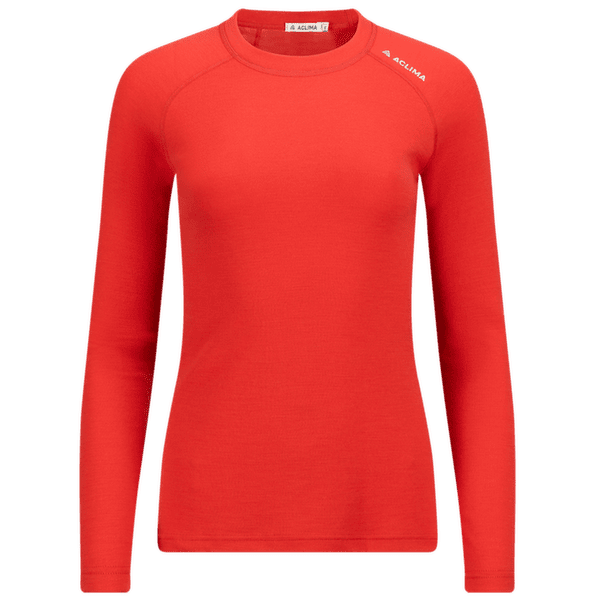 Tričko dlhý rukáv Aclima WarmWool Crew Neck Women Poinciana