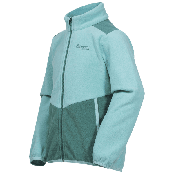 Mikina Bergans Lilletind Fleece Jacket Kids Light Greenlake