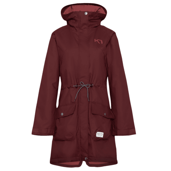 Pláštenka Kari Traa Tesdal Parka Women BURGUNDY RED
