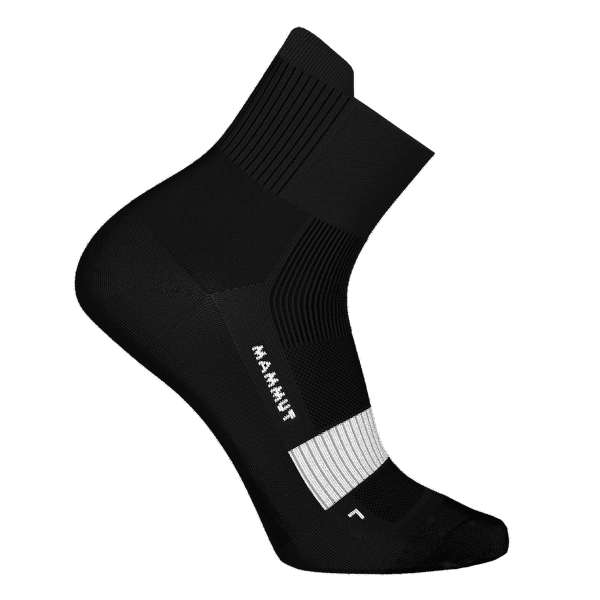 Ponožky Mammut All-Mountain Targeted Cushion Quarter Socks black-white 0047