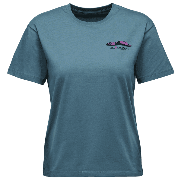 Tričko krátky rukáv Black Diamond Mountainscape SS Tee Women Creek Blue
