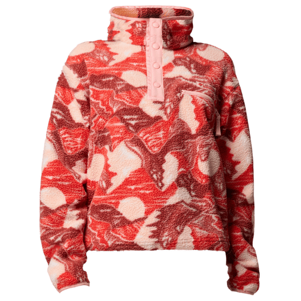 Mikina Columbia Helvetia™ II Printed Cropped Half Snap Women Poppy Red, Sunscape 606