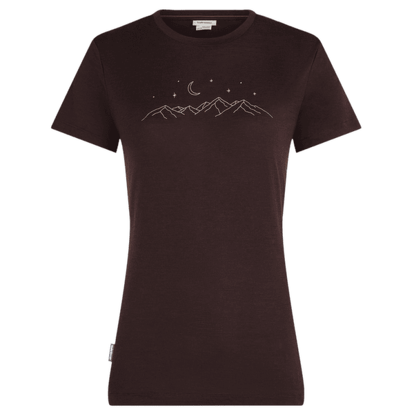 Tričko krátky rukáv Icebreaker Merino 150 Tech Lite SS Tee Sparkling Stars Women BITTERSWEET