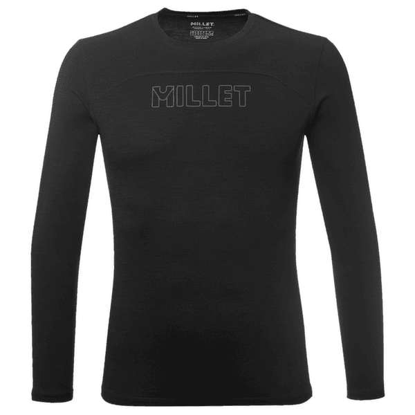 Tričko dlhý rukáv Millet UBIC WOOL TS LS MEN NOIR NEW