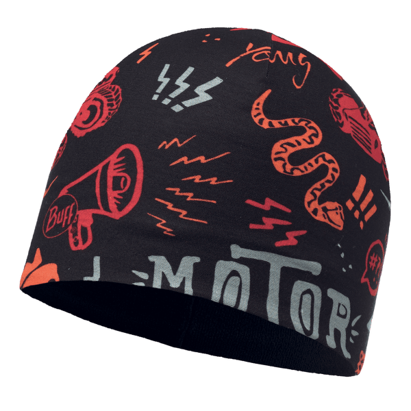 Čiapka Buff Microfiber & Polar Hat Junior (115505) REBEL BLACK