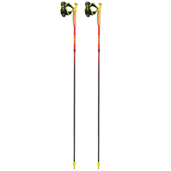Palice Leki Ultratrail FX.One Superlite bright red-neonyellow-naturalcarbon