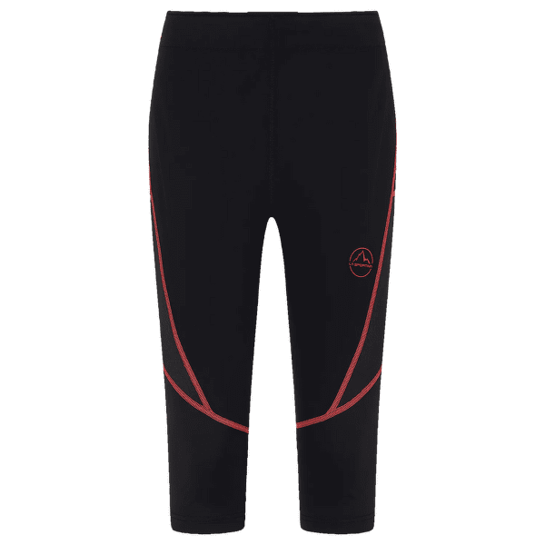 Legíny 3/4 La Sportiva TRIUMPH TIGHT 3/4 Women Black/Hibiscus