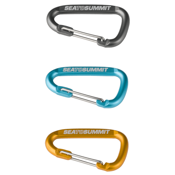 Karabína Sea to Summit Accessory Carabiner Set 3pcs Grey/Blue/Orange