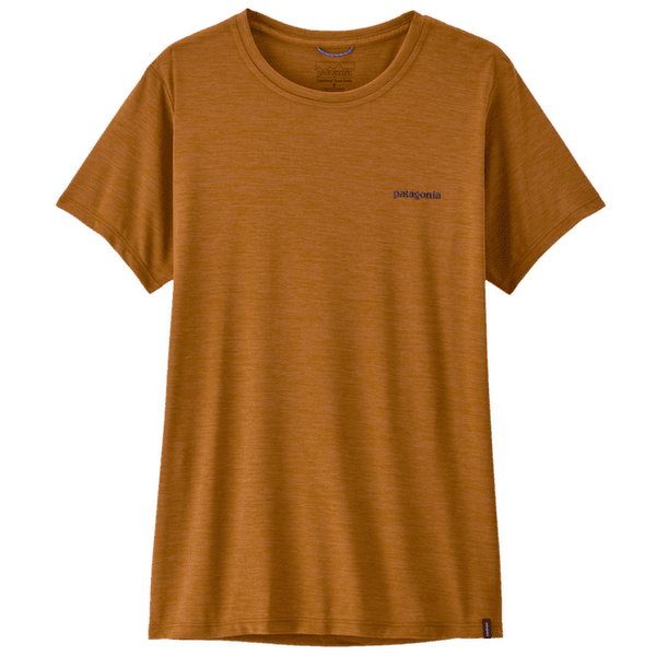 Tričko krátky rukáv Patagonia Cap Cool Daily Shirt - Boardshort Logo Women Cinnamon Brown - Dark Cinnamon Brown X-Dye