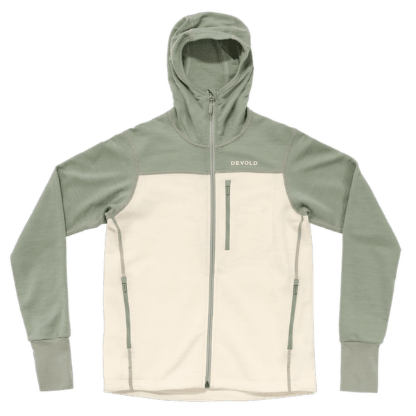 Mikina Devold Explorer Merino Hooded Jacket Women 402A FOG/RAW WHITE