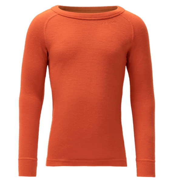 Tričko dlhý rukáv Devold Duo Active Merino Shirt Kid 087A BRICK