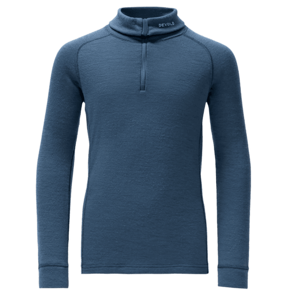 Tričko dlhý rukáv Devold Duo Active Junior Zip Neck 445A BERRY