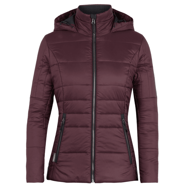 Bunda Icebreaker Stratus X Hooded Jacket Women VELVET/Jet HTHR