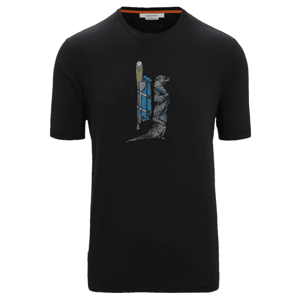 Tričko krátky rukáv Icebreaker Central Classic SS Tee Otter Paddle Men Black